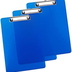 RAPESCO Porte-bloc à pince, A4, PP, bleu translucide