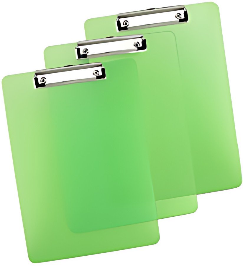 RAPESCO Porte-bloc à pince, A4, PP, vert translucide