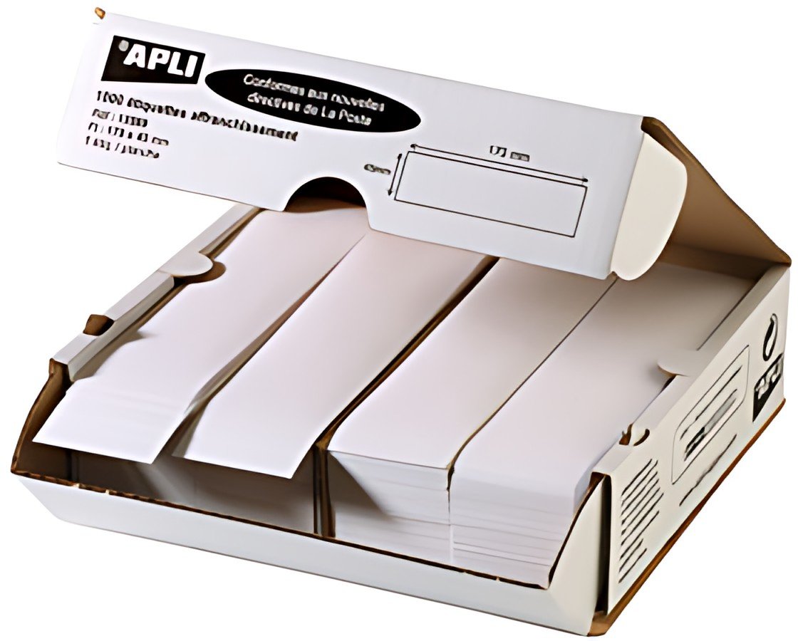APLI Etiquette d'affranchissement, 140 x 40 mm, blanc