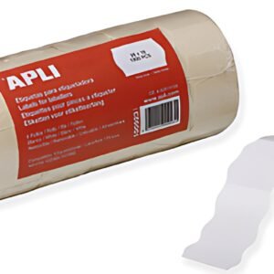 APLI Etiquette pour pince à étiqueter, 26 x 16 mm, blanc