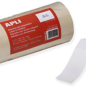 APLI Etiquette pour pince à étiqueter, 26 x 16 mm, blanc
