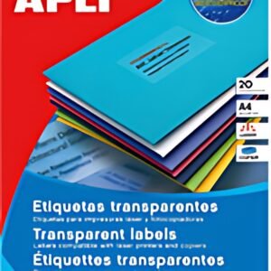 APLI Etiquette adresse transparente, 210 x 297 mm