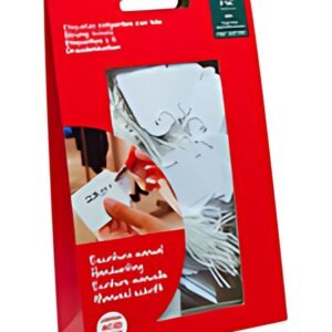 APLI Etiquette à suspendre, dimensions: 28 x 43 mm, blanc
