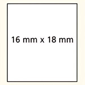 APLI Etiquette pour étiqueteuse, 16 x 18 mm, blanc