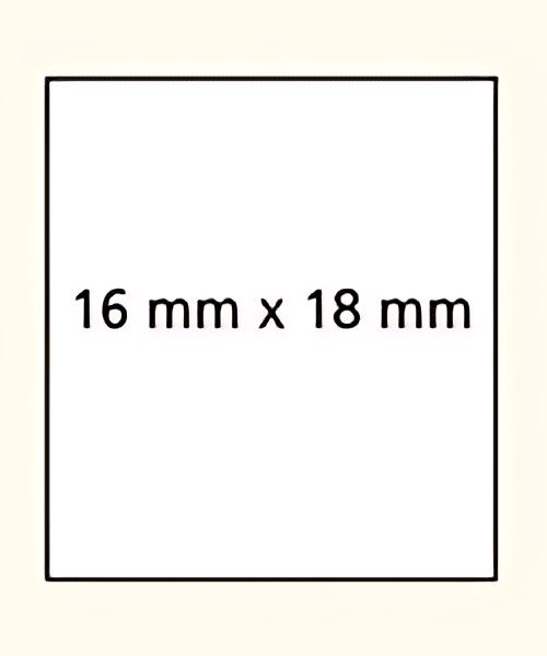 APLI Etiquette pour étiqueteuse, 16 x 18 mm, blanc