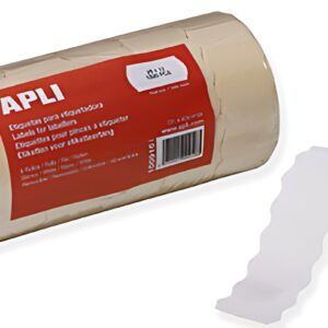 APLI Etiquette pour pince à étiqueter, 26 x 12 mm, blanc