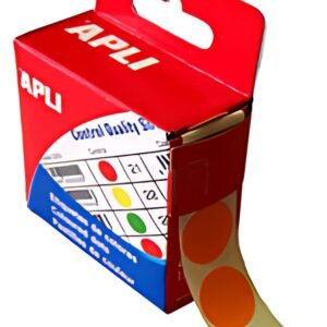 APLI Pastille de signalisation, diamètre 15 mm, orange