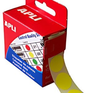 APLI Pastille de signalisation, diamètre: 15 mm, jaune