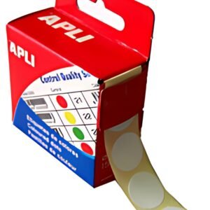 APLI Pastille de signalisation, diamètre: 15 mm, blanc