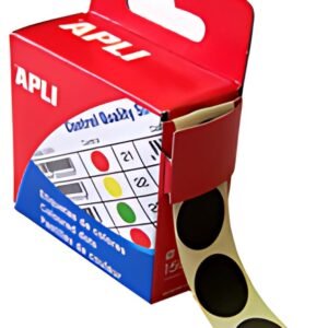 APLI Pastille de signalisation, diamètre: 15 mm, noir