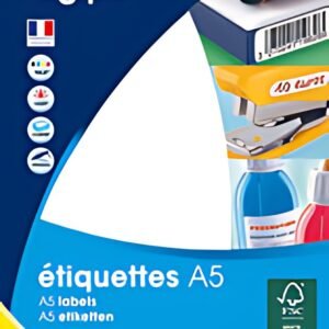 agipa Etiquette universelle, diamètre: 30 mm, rond, blanc