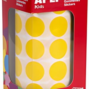 APLI Kids Gommette de couleur en rouleau, jaune