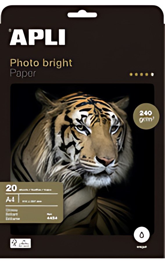 APLI Papier photo bright, A4, 240 g/m2, brillant