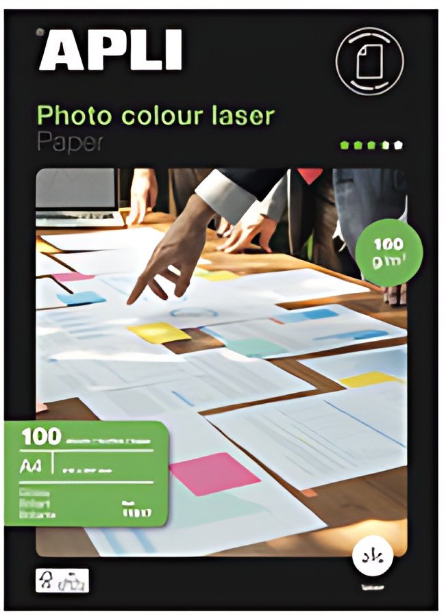 APLI Papier photo, A4, 160 g/m2, brillant recto/verso