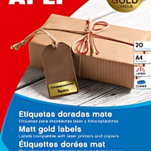 APLI Etiquette, métallisé, 38,1 x 21,1 mm, or