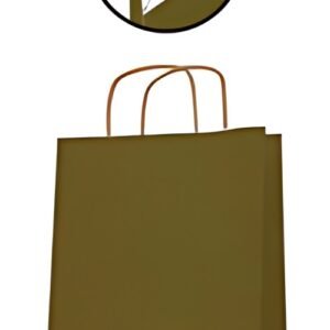 APLI Sac en papier, kraft, moyen, or
