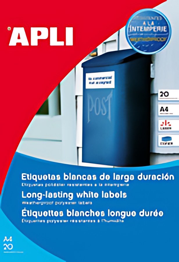 APLI Etiquette, résistant aux intempéries, 99,1 x 57 mm