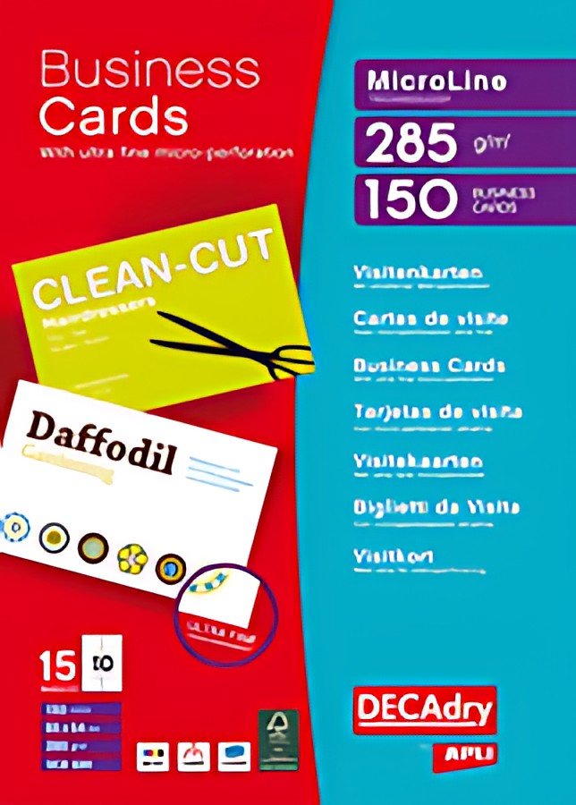 agipa Cartes de visite MicroLine, 85 x 54 mm, 285 g/m2