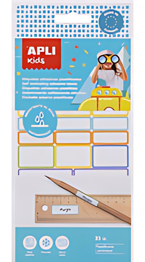 APLI kids Etiquettes adhésives plastifiées, pour les crayons