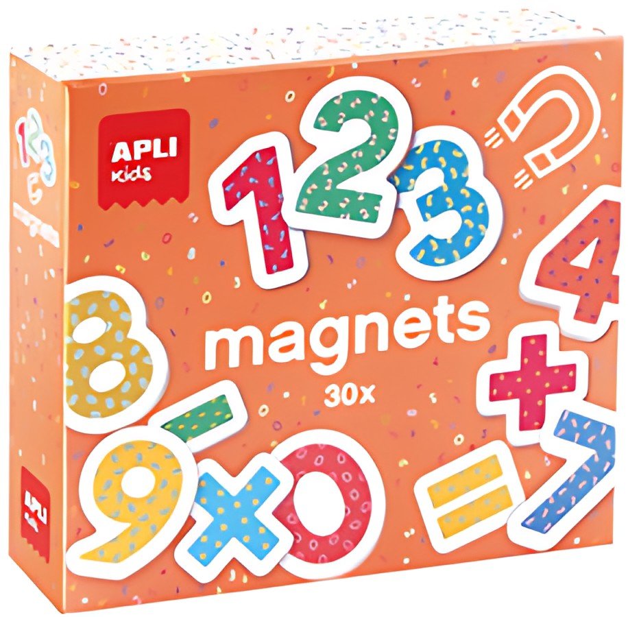APLI kids Jeu de magnets "123 chiffres", 30 magnets