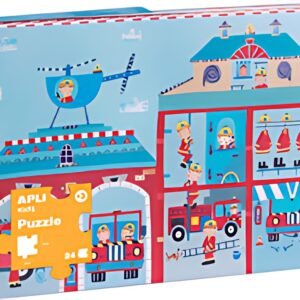 APLI kids Puzzle "Caserne de pompiers", 24 pièces