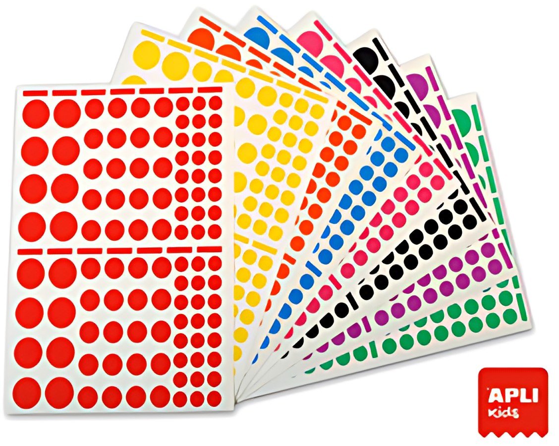 APLI kids Gommettes "Rond", grand conditionnement