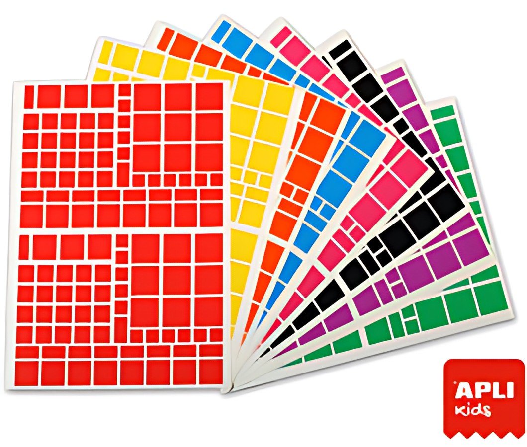 APLI kids Gommettes "Carré", grand conditionnement