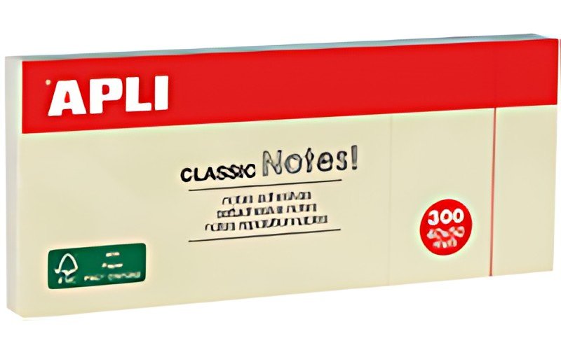 APLI Notes adhésives "CLASSIC Notes!", 40 x 50 mm, jaune