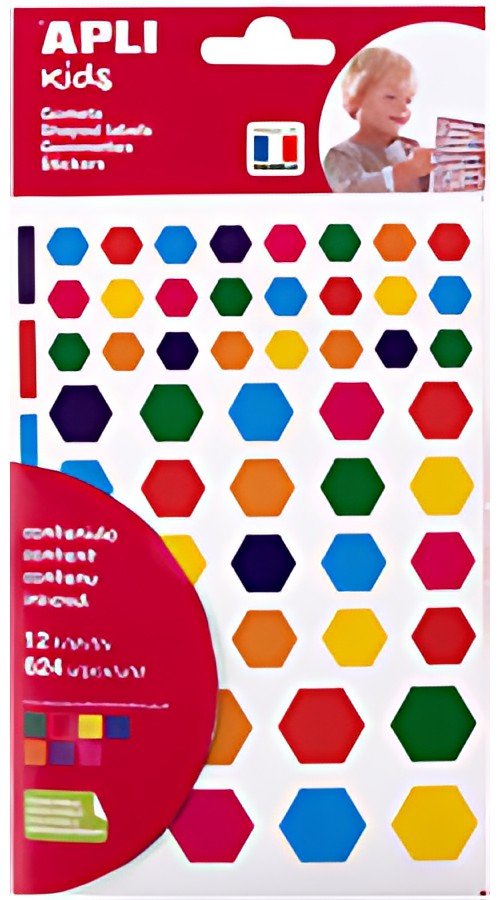 APLI kids Gommettes "Hexagone", en sachet