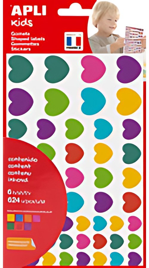 APLI kids Gommettes "Coeur", en sachet