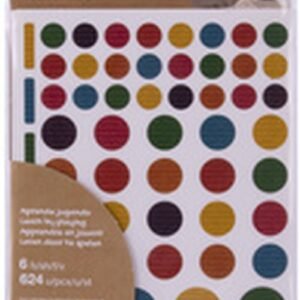 APLI kids Gommettes "Rond", kraft nature, en sachet