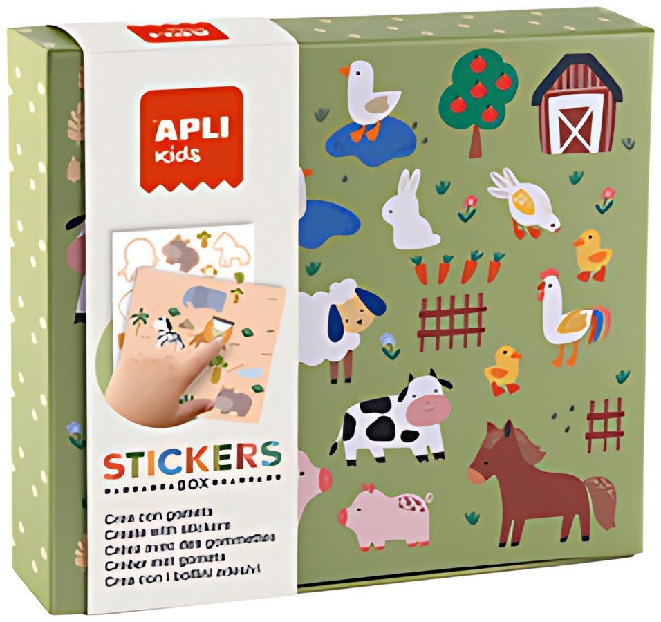 APLI kids Jeu de gommettes "Les animaux et leur habitat"