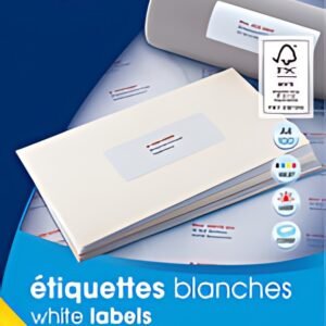 agipa Etiquette universelle, 35,6 x 16,9 mm, blanc