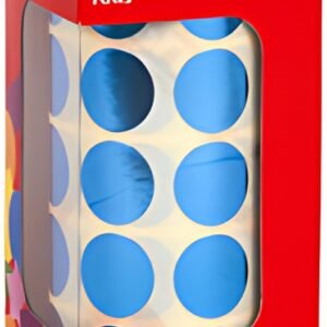 APLI kids Gommettes "Rond" en rouleau, bleu métallisé