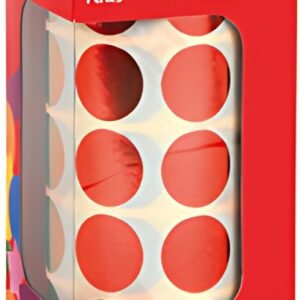 APLI kids Gommettes "Rond" en rouleau, rouge métallisé