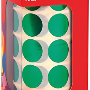 APLI kids Gommettes "Rond" en rouleau, vert métallisé