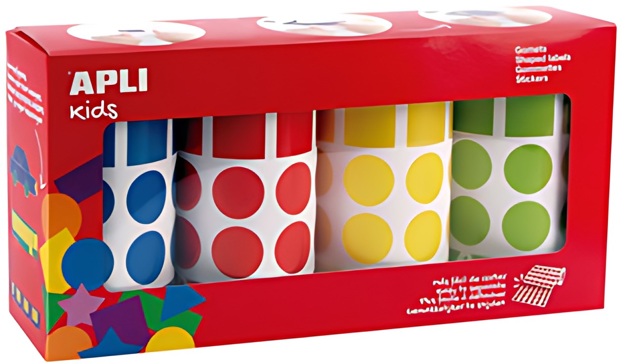 APLI kids Gommettes "Géométrique", en rouleau, assorti