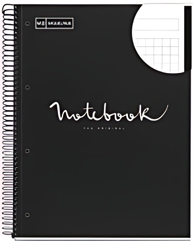 MIQUELRIUS Cahier à spirale "Notebook EMOTIONS", A4, noir