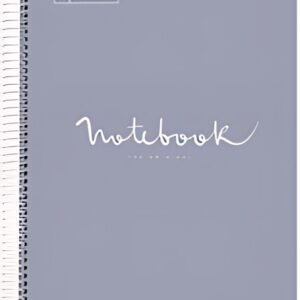 MIQUELRIUS Cahier à spirale "Notebook EMOTIONS", A4, gris