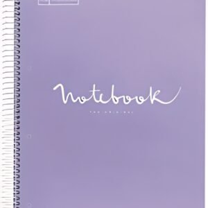 MIQUELRIUS Cahier à spirale "Notebook EMOTIONS", A4, lilas