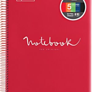 MIQUELRIUS Cahier à spirale "Notebook EMOTIONS", A4, rouge