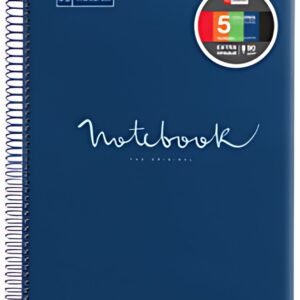 MIQUELRIUS Cahier à spirale "Notebook EMOTIONS", A5, marine