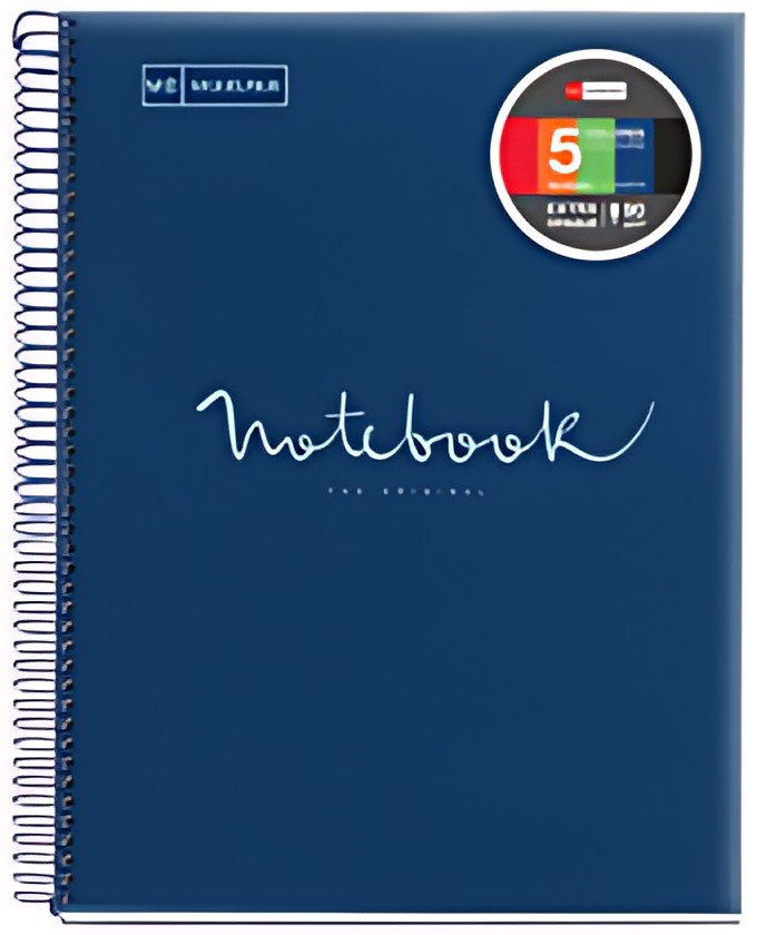 MIQUELRIUS Cahier à spirale "Notebook EMOTIONS", A5, marine