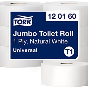 TORK Papier toilette grand rouleau Jumbo, 1 couche, blanc
