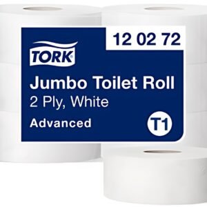 TORK Papier toilette grand rouleau Jumbo, 2 couches, blanc