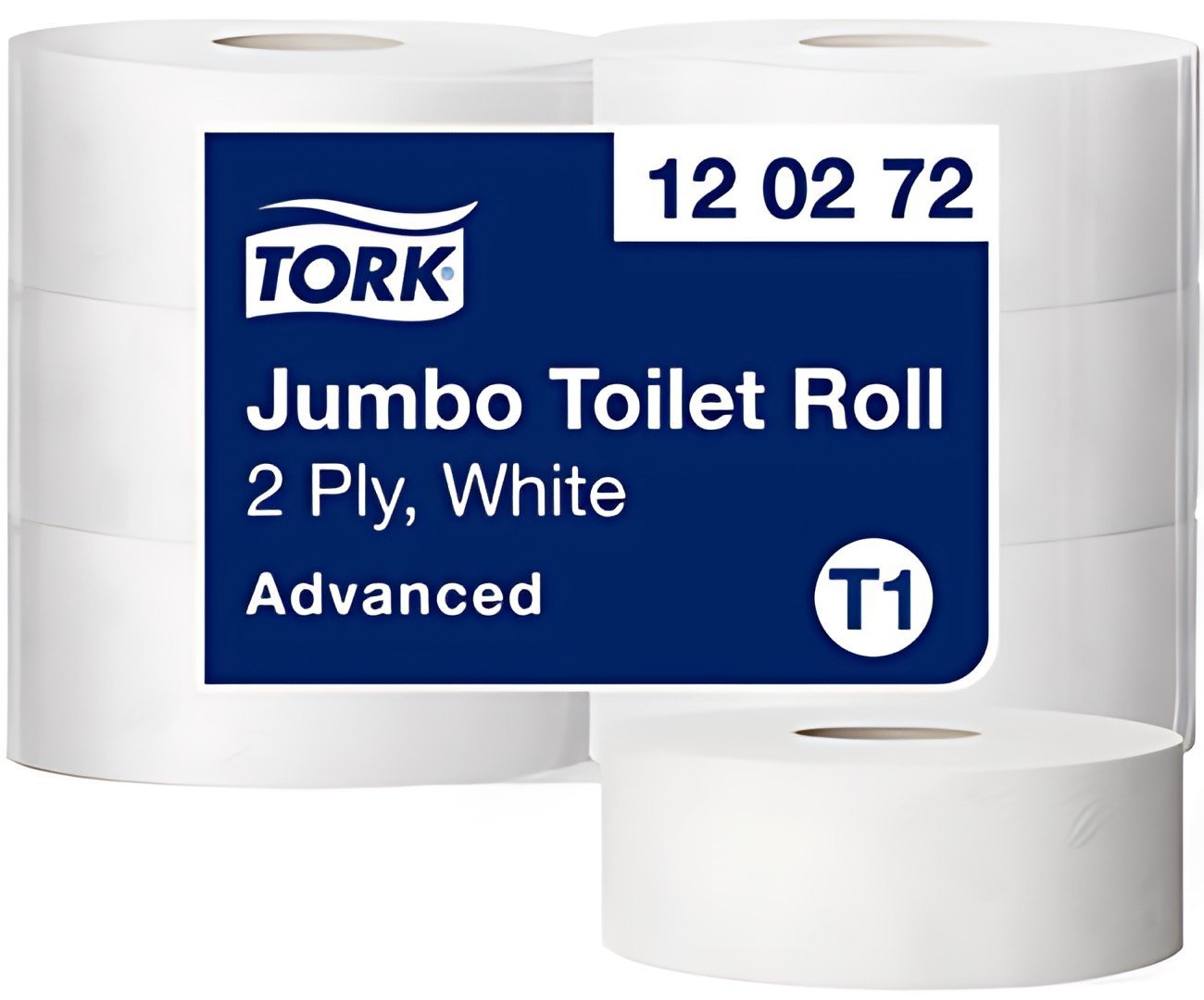 TORK Papier toilette grand rouleau Jumbo, 2 couches, blanc
