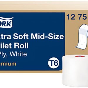 TORK Papier toilette rouleau Midi, 3 couches, 70 m, blanc