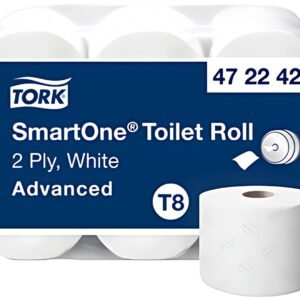 TORK Papier toilette grand rouleau SmartOne 2 couches, 207 m