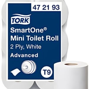 TORK Papier toilette grand rouleau SmartOne Mini, blanc