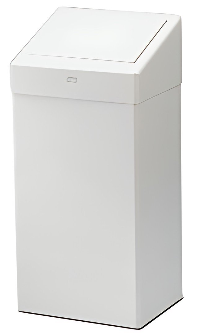 TORK Poubelle, métal, 50 litres, blanc